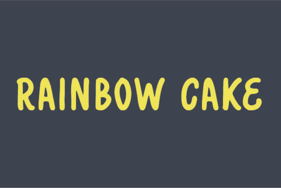 Rainbow Cake Font - Featured Image