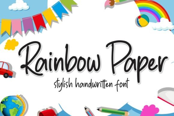 Rainbow Paper Font - Featured Image