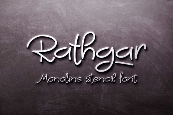 Rathgar Stencil Font - Featured Image