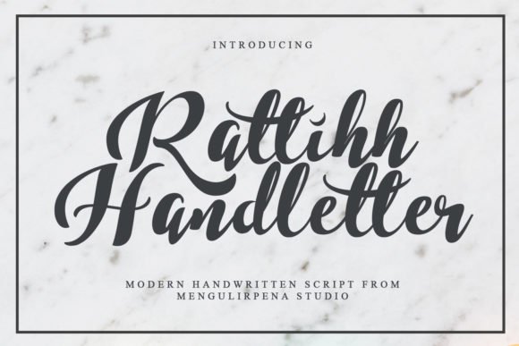 Rattihh Script Font - Featured Image