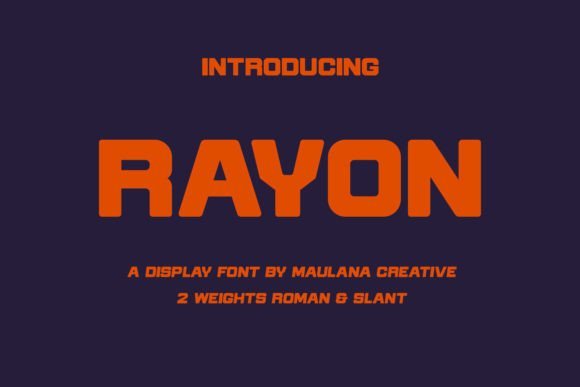 Rayon Font - Featured Image