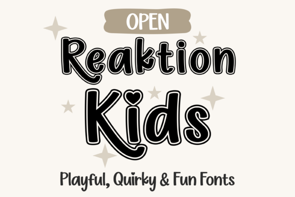 Reaktion Kids Open Font - Featured Image