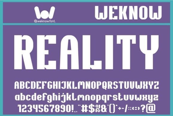 Reality Font - Featured Image