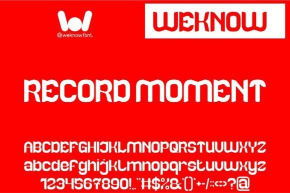 Record Moment Font - Featured Image