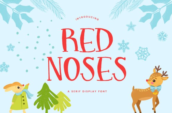 Red Noses Font - Featured Image