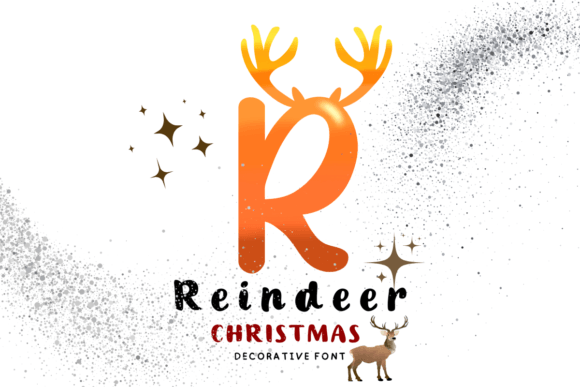 Reindeer Christmas Font - Featured Image