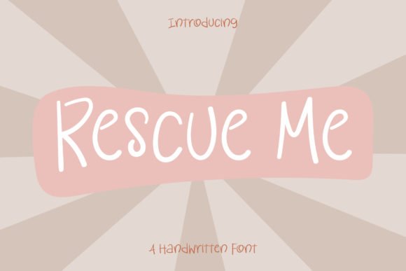 Rescue Me Font - Featured Image