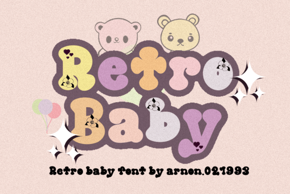 Retro Baby Font - Featured Image