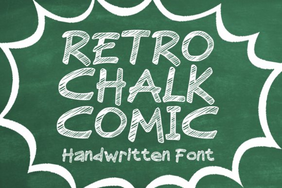 Retro Chalk Comic Font - Featured Image