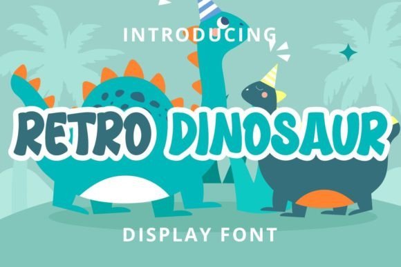 Retro Dinosaur Font - Featured Image