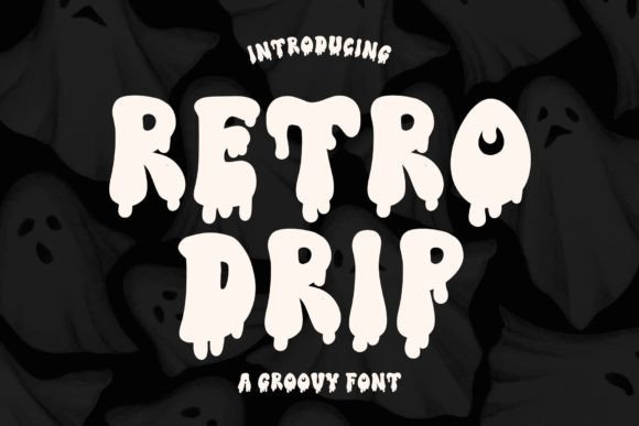 Retro Drip Font - Featured Image