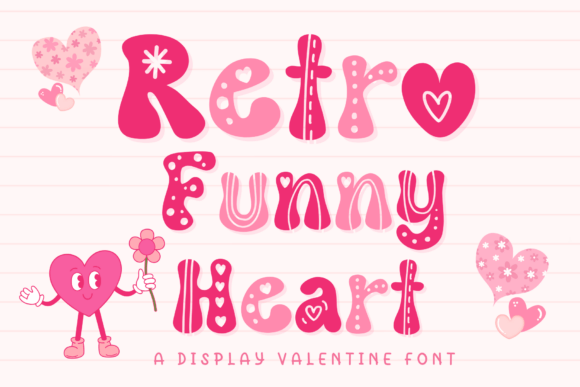 Retro Funny Heart Font - Featured Image