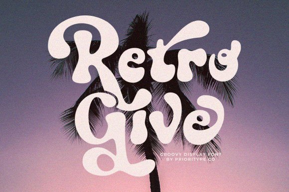Retro Give Font - Featured Image