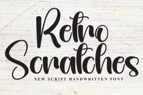 Retro Scratches Font - Featured Image