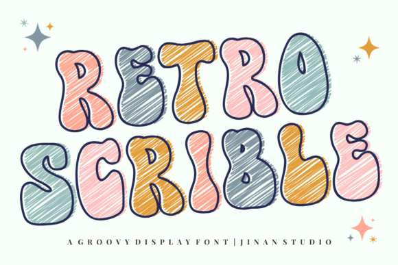Retro Scrible Font - Featured Image