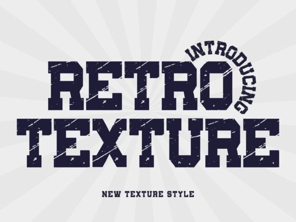 Retro Texture Font - Featured Image