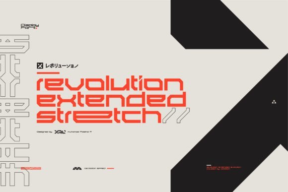 Revolution Extended Stretch Font - Featured Image