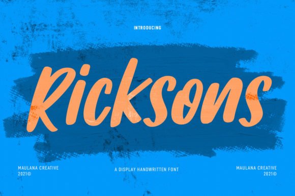 Ricksons Font - Featured Image
