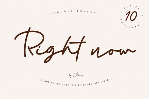 Right Now Font - Featured Image