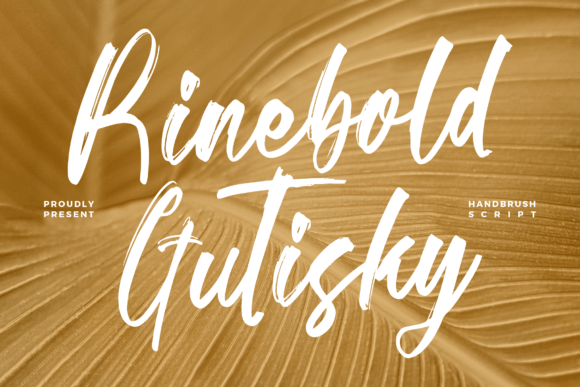 Rinebold Gutisky Font - Featured Image