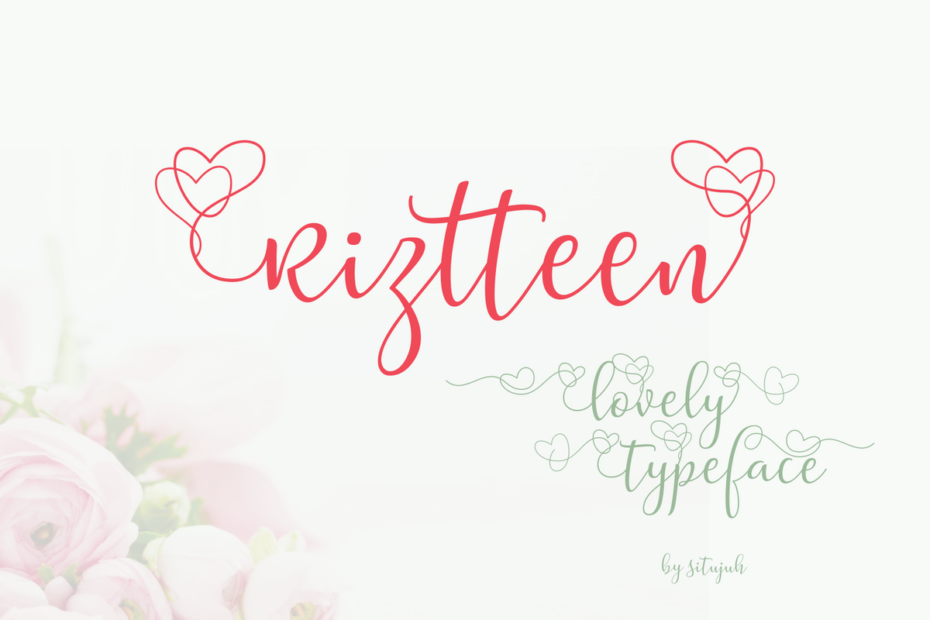 Riztteen Font - Featured Image