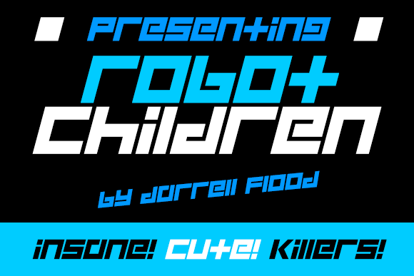 Robot Children Font - Featured Image