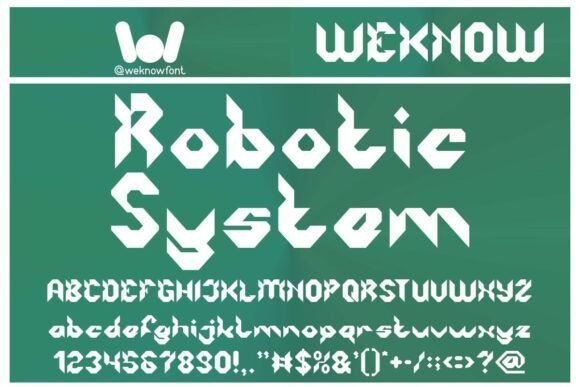 Robotic System Font - Featured Image
