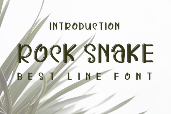 Rock Snake Font - Featured Image