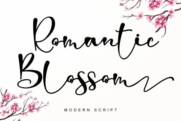 Romantic Blossom Font - Featured Image