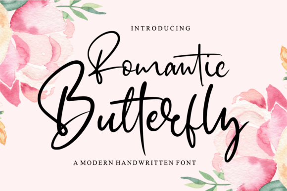 Romantic Butterfly Font - Featured Image