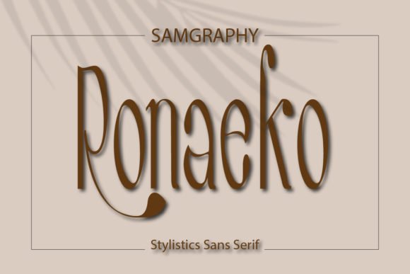 Ronaeko Font - Featured Image
