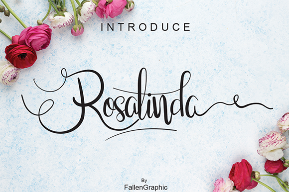 Rosalinda Script Font - Featured Image