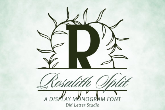 Rosalith Split Monogram Font - Featured Image