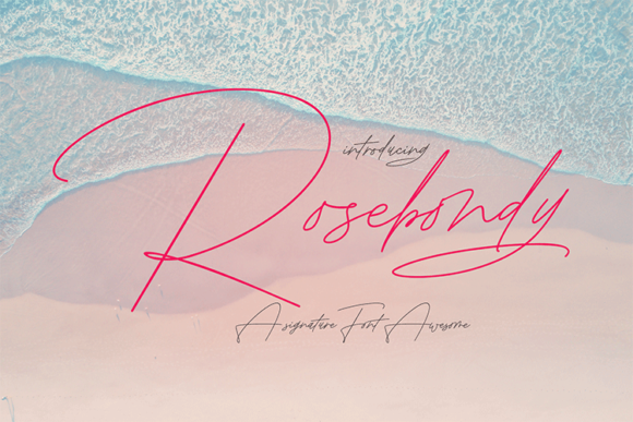 Rosebondy Font - Featured Image