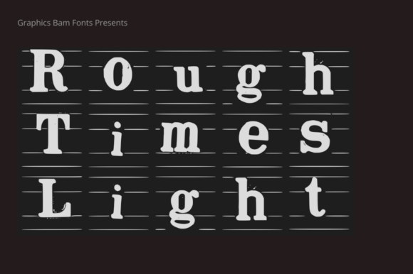 Rough Times Light Font - Featured Image