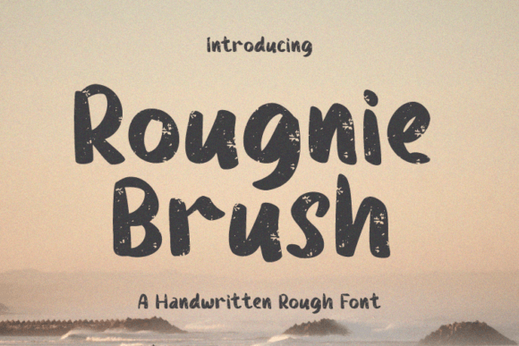 Rougnie Brush Font - Featured Image