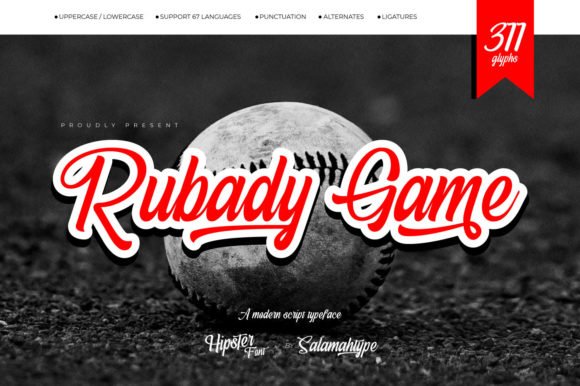 Rubady Game Font - Featured Image