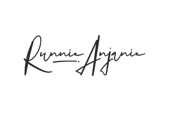 Runnie Anjanie Font - Featured Image