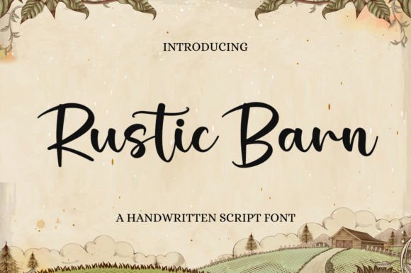 Rustic Barn Font - Featured Image