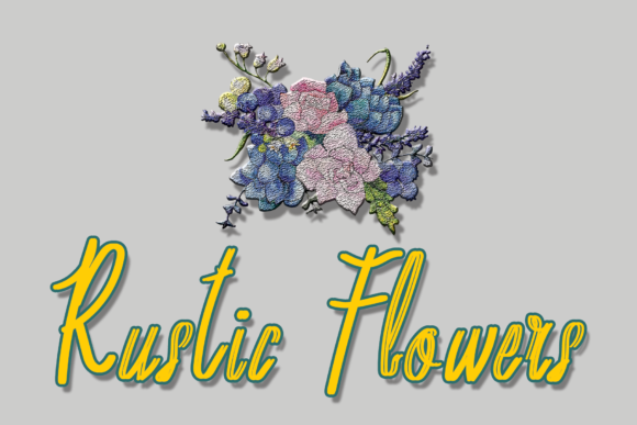 Rustic Flowers Font - Featured Image