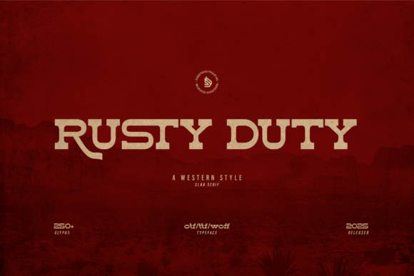 Rusty Duty Font - Featured Image