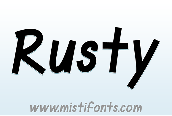 Rusty Font - Featured Image