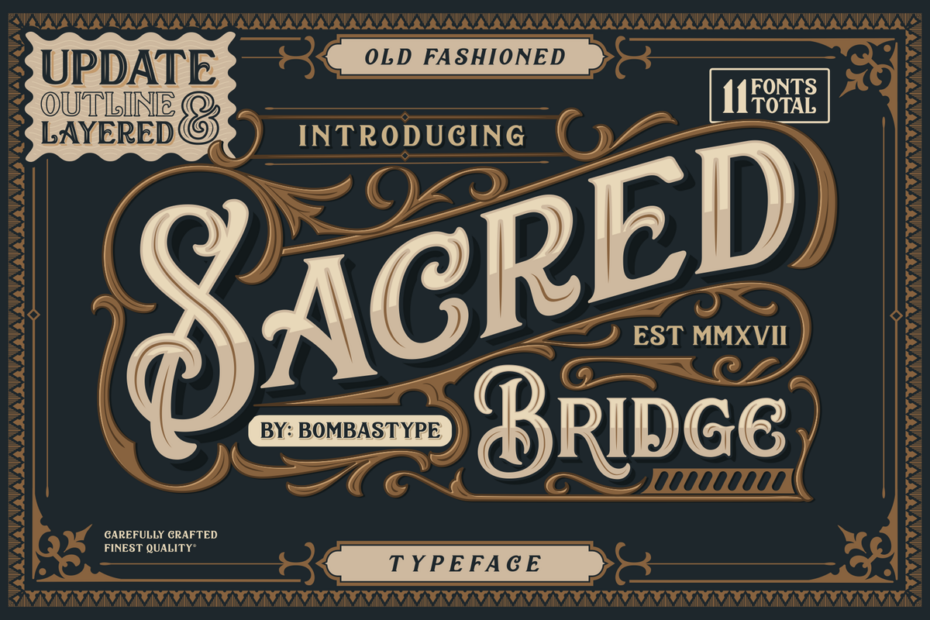 Sacred Bridge Family Font - Featured Image