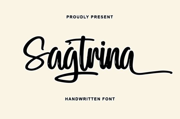 Sagtrina Font - Featured Image