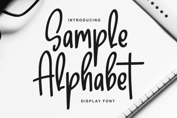 Sample Alphabet Font - Featured Image