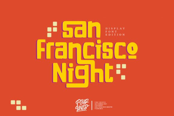 San Francisco Night Font - Featured Image