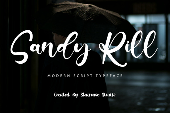 Sandy Rill Font - Featured Image