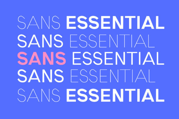Sans Essential Font - Featured Image