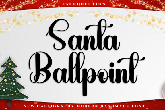 Santa Ballpoint Font - Featured Image