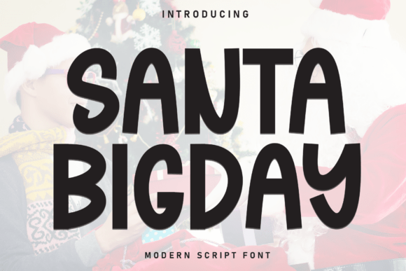 Santa Bigday Font - Featured Image